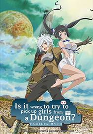 Is It Wrong to Try to Pick Up Girls in a Dungeon Key Art