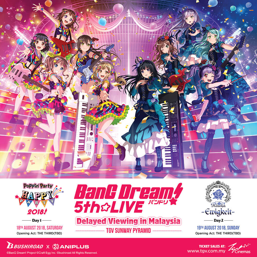 BanG Dream! Film Live Movie To Screen In Malaysia This August