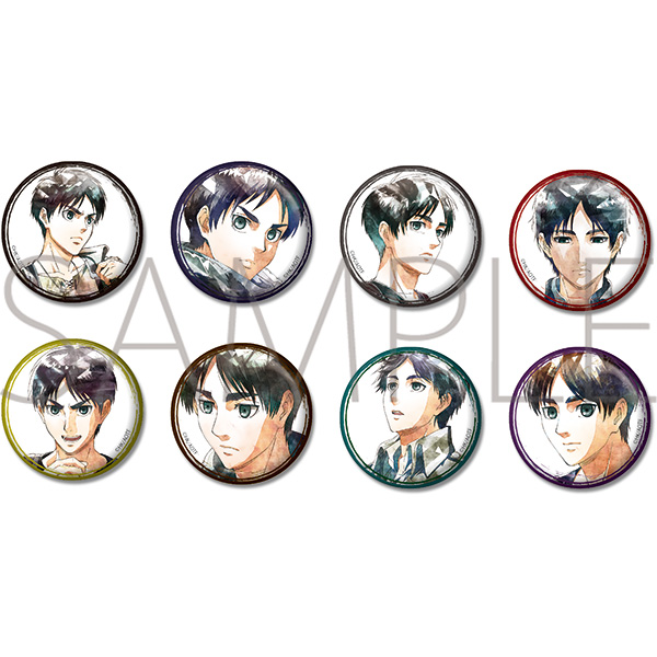 Attack on Titan Art-Pic Character Badge Collection – Eren